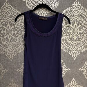 The Limited Purple Sleeveless Tank Top